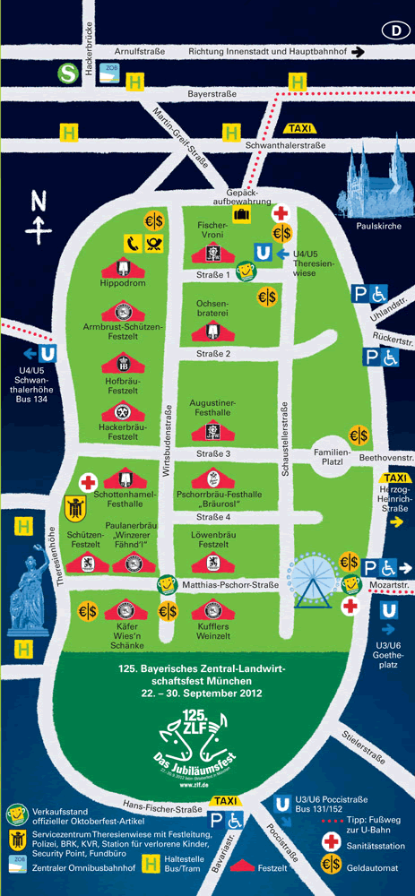 Lageplan Oktoberfest München (TAM)